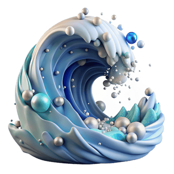 beautiful minimalist Ocean Wave Turbulent and Chaotic Cutout for Action Scenes high resolution png