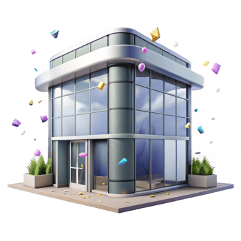 serene classic Office Building Facade Windows and Doors Transparent original png