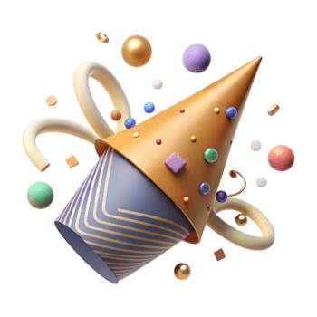 extraordinary traditional Party Hat Cone Cutout Plain for Diy Decorations exclusive png