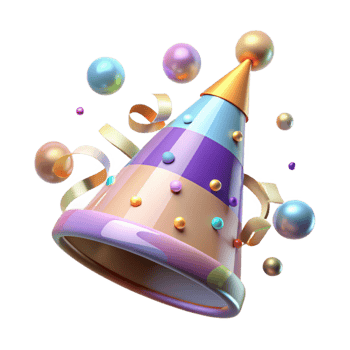 wonderful contemporary Party Hat Transparent for Birthday Decorations authentic png