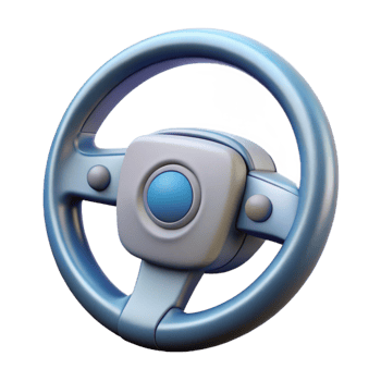 impressive modern Self-driving car steering wheel high quality png