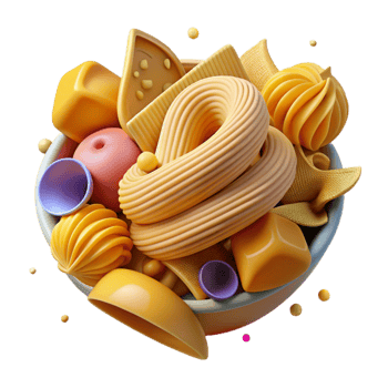 wonderful classic Pasta Italian Cuisine Cutout for Food Blog Illustrations detailed png