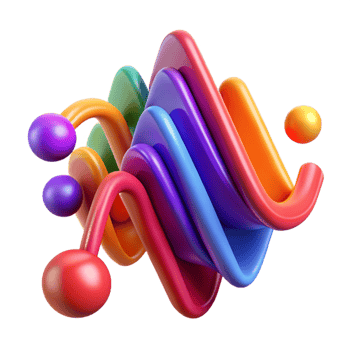 stunning classic An abstract representation of sound waves, using vibrant colors and dynamic shapes, with a musical, rhythmic style authentic png