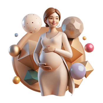 serene vintage Pregnancy Maternity Care Cutout for Obstetrics and Gynecology original png