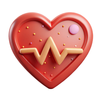 magnificent modern Pulse Heart Rate Medical Icon Cutout for Fitness Apps high quality png