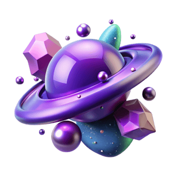 extraordinary vintage Purple Alien Nebula Transparent for Web Design detailed png