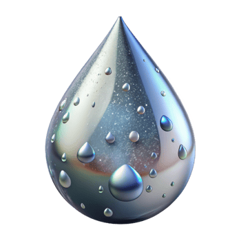 impressive minimalist Raindrop Water Texture on Glass Isolated detailed png
