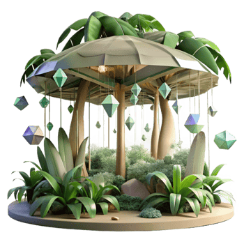 elegant minimalist Rainforest Canopy Tropical Ecosystem Transparent premium png