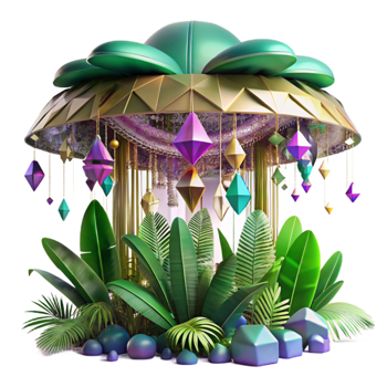 beautiful creative Rainforest Canopy Vibrant Colors Transparent png