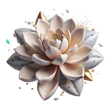 stunning classic Realistic Flower Illustration Transparent Background detailed png