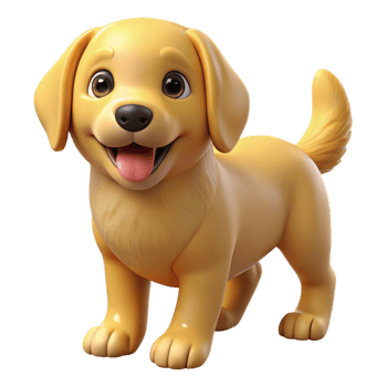 stunning classic A playful golden retriever puppy original png