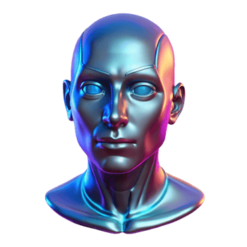 magnificent rustic A holographic projection of a human face flickers in the darkness, neon lighting, cyberpunk style original png