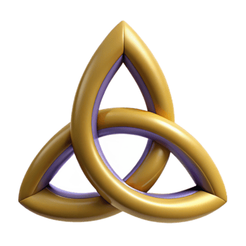 stunning classic Triquetra, Celtic symbol, three-pointed, high resolution png