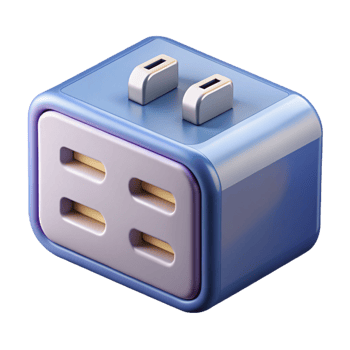 stunning creative Power adapter with multiple USB ports exclusive png