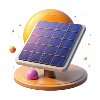 dramatic abstract Solar Panel with Sun Glare Isolated for Climate Change Awareness high resolution png