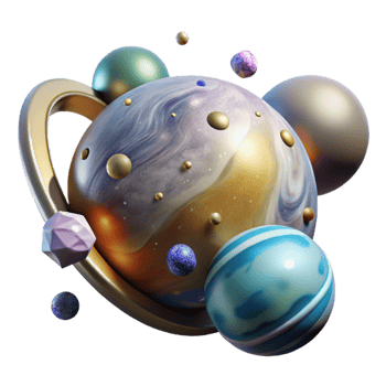 wonderful abstract Solar System Planets Orbit Isolated for Educational Resources original png
