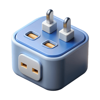 extraordinary traditional Power adapter with multiple USB ports genuine png