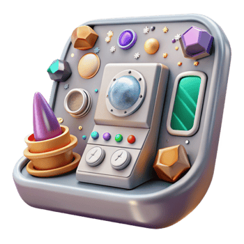 impressive contemporary Spacecraft Control Panel Transparent for Ui Design premium png