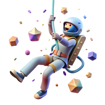 extraordinary classic Space Elevator Climber Ascending Isolated premium png