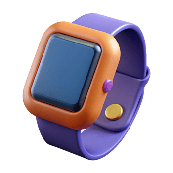 stunning abstract Smartwatch with fitness tracker display professional png