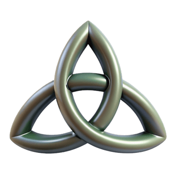 stunning classic Triquetra, Celtic symbol, three-pointed, genuine png