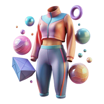 extraordinary creative Sportswear Activewear Transparent for Fitness Campaigns premium png