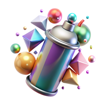 serene classic Spray Paint Graffiti Art Background Isolated authentic png