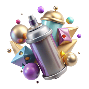 magnificent vintage Spray Paint Graffiti Art Background Isolated premium png