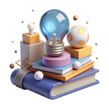 beautiful contemporary Stack of Books and Globe Transparent for Global Education genuine png