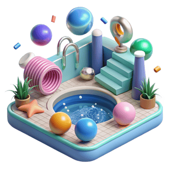 elegant abstract Swimming Pool Fitness Activity Transparent for Summer Sports original png