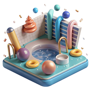 magnificent abstract Swimming Pool Fitness Activity Transparent for Summer Sports premium png