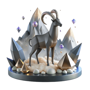 serene rustic Tahr Silhouette Himalayan Isolated Mountain Animal Cutout png