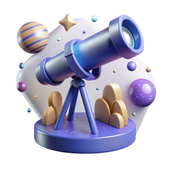 stunning rustic Telescope Observing Stars Transparent for Astronomy Education high quality png
