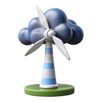wonderful classic A wind turbine harnessing wind energy on a windswept plain, dramatic, cloudy sky high quality png