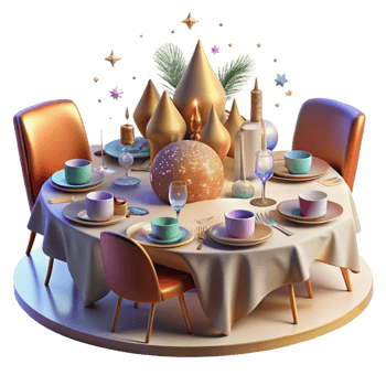 impressive minimalist Thanksgiving Family Dinner Table Transparent for Festive Gatherings high quality png