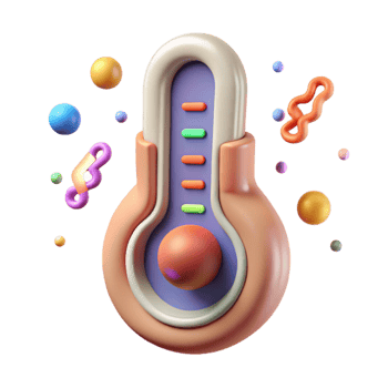 stunning rustic Thermometer Temperature Medical Icon Cutout for Health Apps premium png