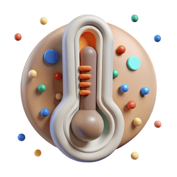 magnificent creative Thermometer Temperature Medical Icon Cutout for Health Apps authentic png