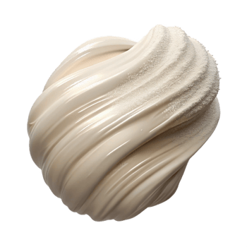 dramatic contemporary Thick Cream Texture Brush Stroke Isolated for Digital Art high quality png