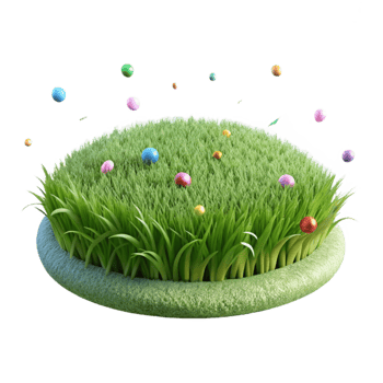 elegant classic Thick Grass Patch Cutout for Ground Cover Designs original png