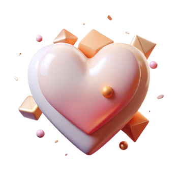 stunning traditional Thin Heart Icon Cutout for Romance Projects professional png