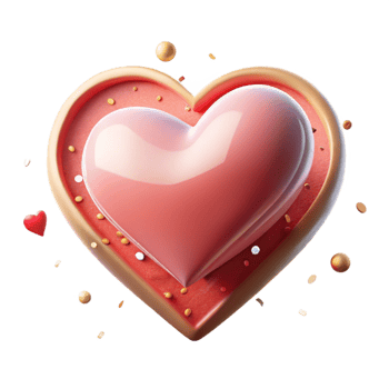 beautiful classic Thin Heart Shape Icon Cutout for Romantic Designs high quality png