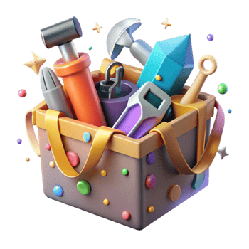 vibrant classic Toolbox Tools Hammer Wrench Transparent original png
