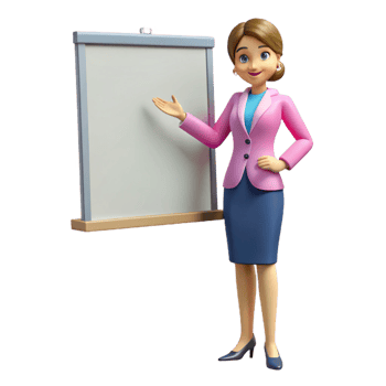 vibrant vintage Businesswoman giving a presentation, authentic png
