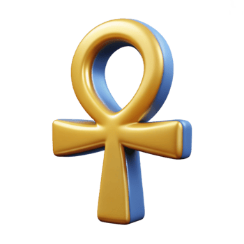 extraordinary traditional Ankh, Egyptian symbol of life, hieroglyphic, genuine png