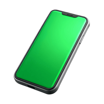 beautiful modern Smartphone with green screen authentic png
