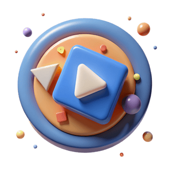 dramatic classic Marketing Play Button Icon Cutout for Youtube Channels premium png