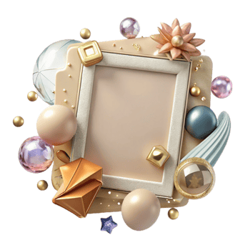 serene classic Vintage Photo Border Transparent for Scrapbooking original png