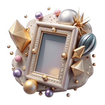 serene rustic Vintage Photo Frame Transparent for Digital Scrapbooking high quality png