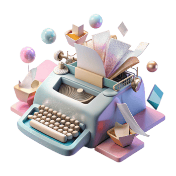 stunning modern Vintage Typewriter Transparent for Writing Projects professional png
