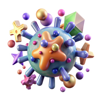 elegant contemporary Virus Bacteria Infection Medical Icon Transparent for Disease Prevention high resolution png